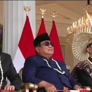prabowo duduk sebelah jokowi